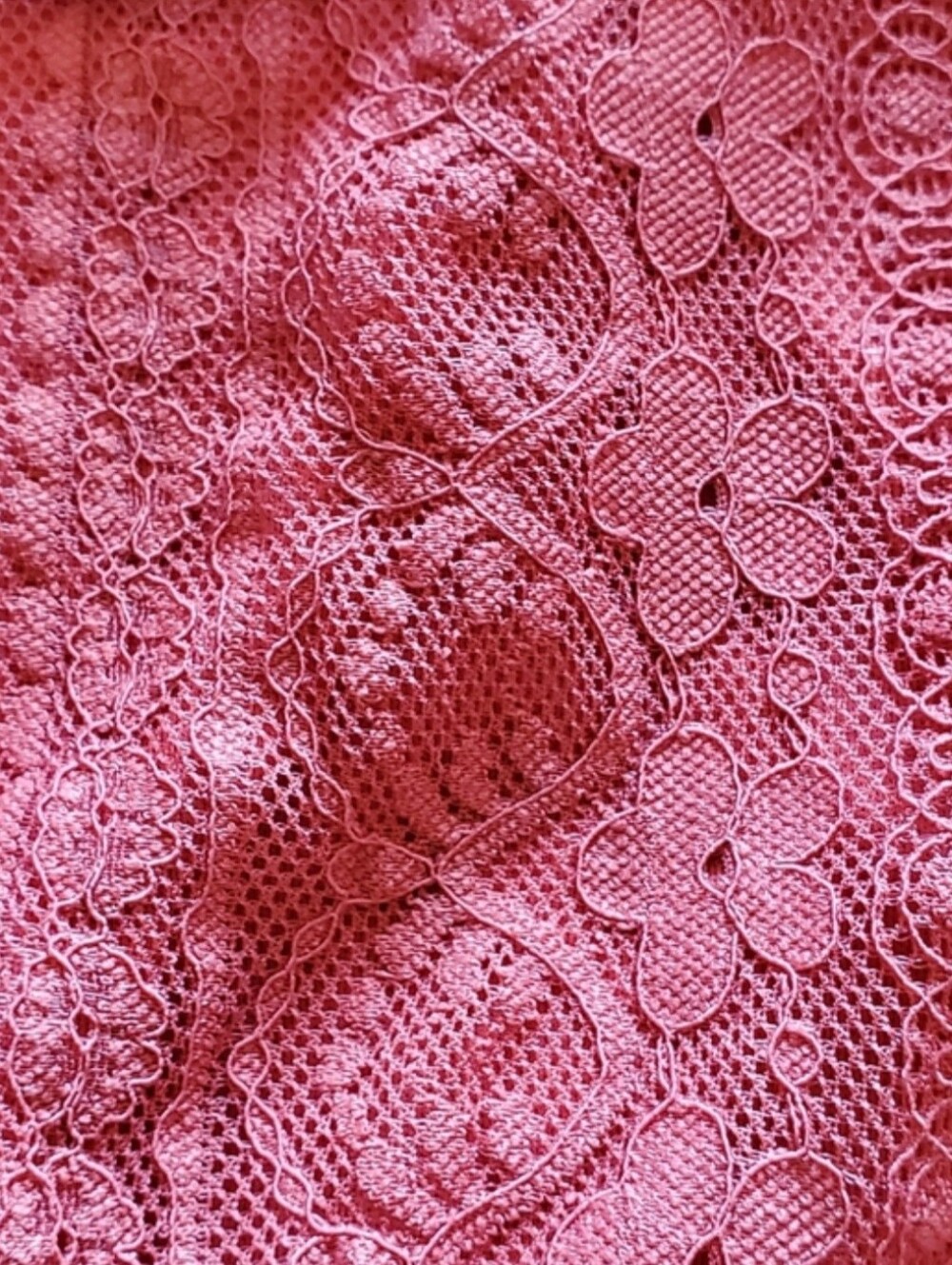 No Boundaries Boho Lace Off Shoulder Smocked Tassel Blouse Top Salmon - Picture 10 of 12